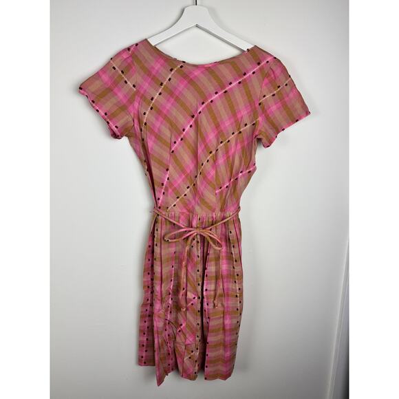 Vintage Dresses & Skirts - Vintage Pink "Paintset" Valentine's Day Dress S